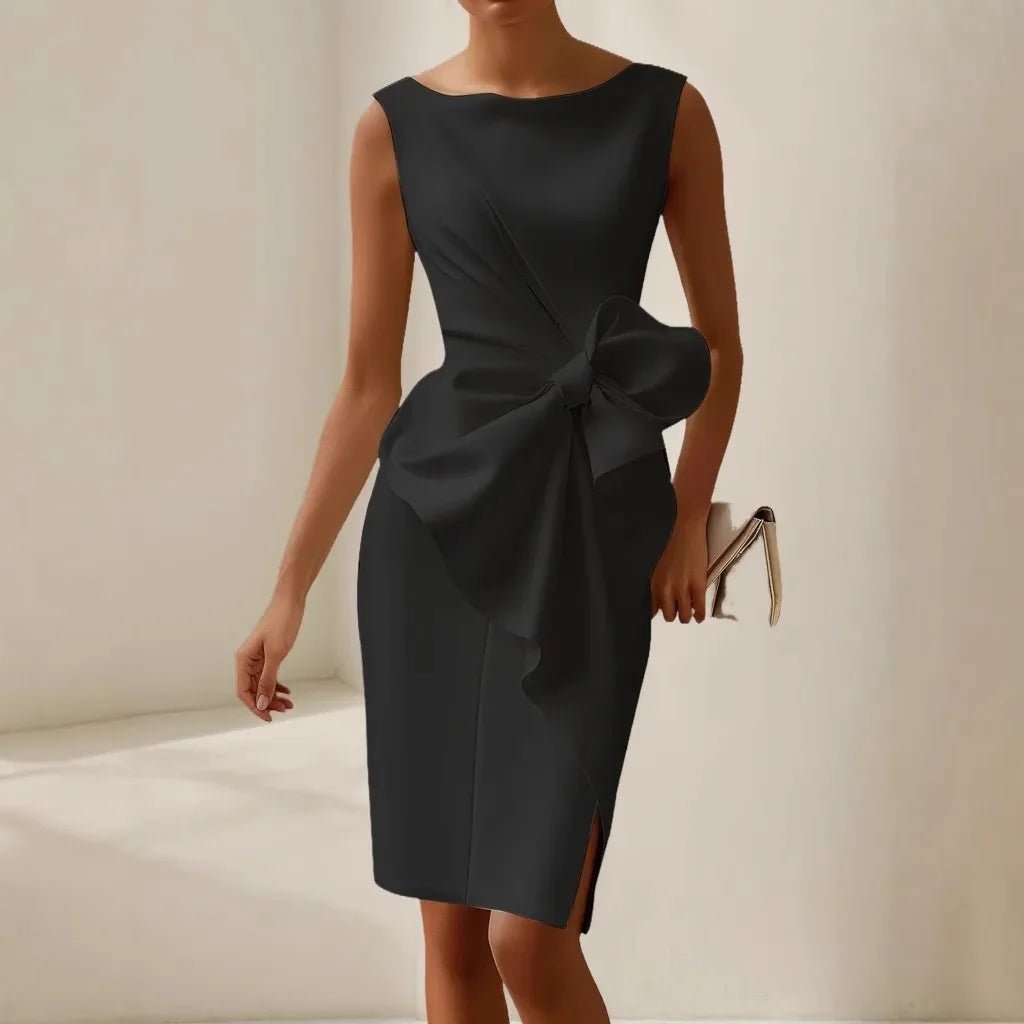 O - Neck Fitted Dress – Elegant Summer Party Style - LunaKit.LTD