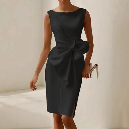 O - Neck Fitted Dress – Elegant Summer Party Style - LunaKit.LTD