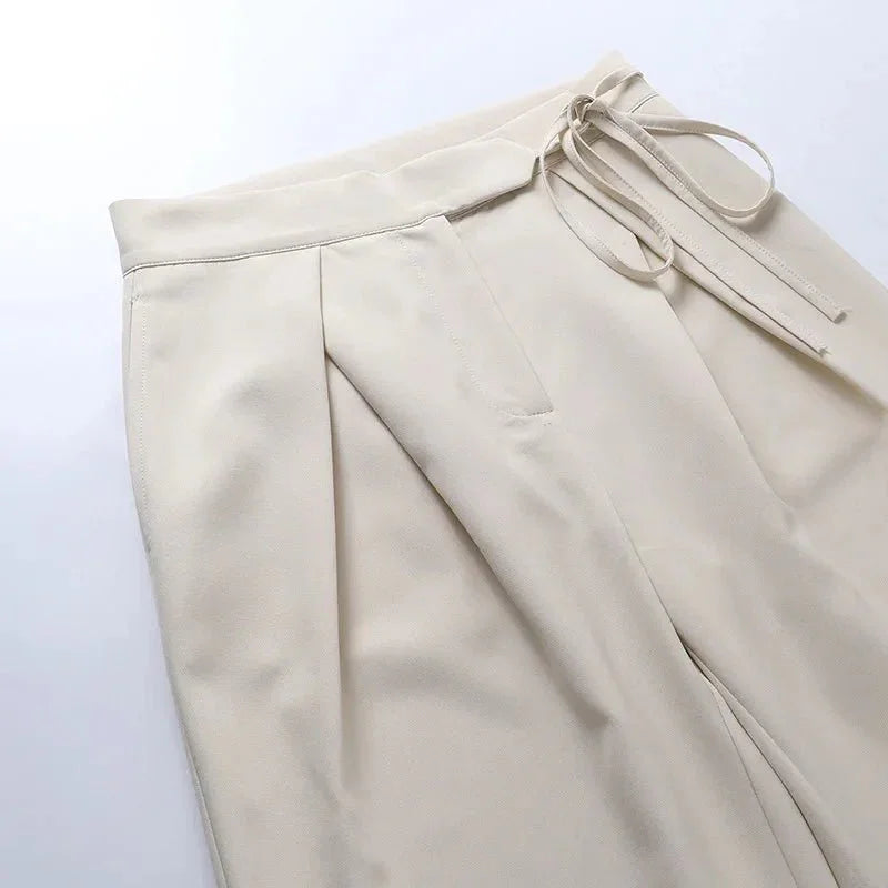 Plain Wide - Leg Pants – Casual High - Waist Fit - LunaKit.LTD