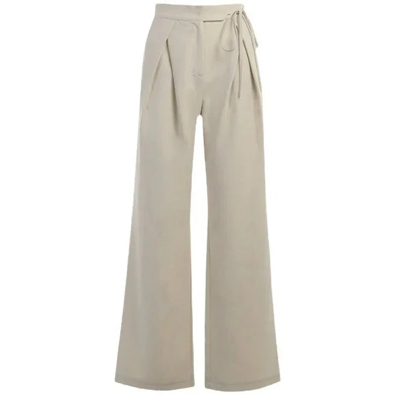 Plain Wide - Leg Pants – Casual High - Waist Fit - LunaKit.LTD
