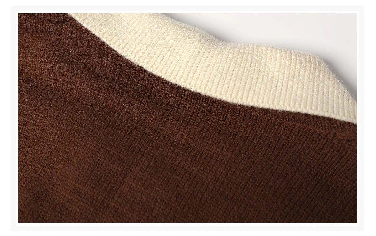 Preppy Knit Set – Cropped Sweater & College - Inspired Jumper - LunaKit.LTD