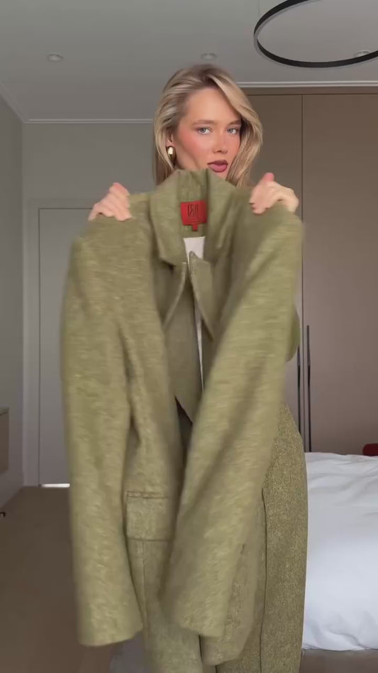 Loose Fit Blazer Set – High-Waist Retro Chic Style