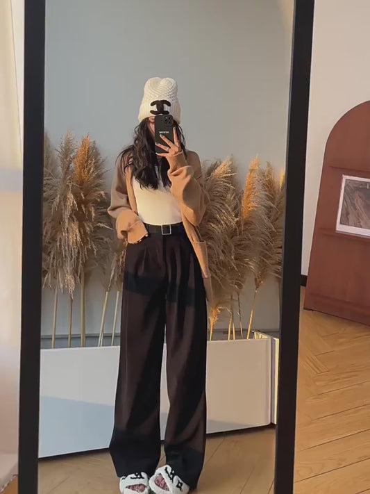 High Street Corduroy Pants – Cozy Straight-Leg Style