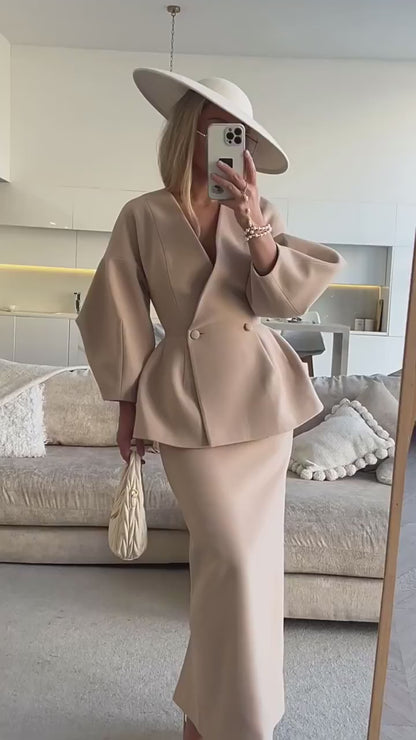 Spring Two-Piece Dress Set – Modern Feminine Style