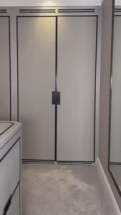 Chic Office Suit – Slim Blazer with Pockets & Wide Pants