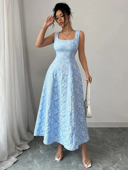 Printed A - Line Sundress – Feminine Summer Look - LunaKit.LTD