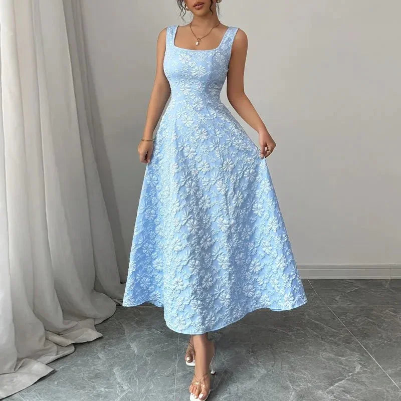 Printed A - Line Sundress – Feminine Summer Look - LunaKit.LTD