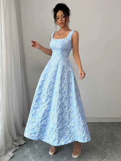 Printed A - Line Sundress – Feminine Summer Look - LunaKit.LTD