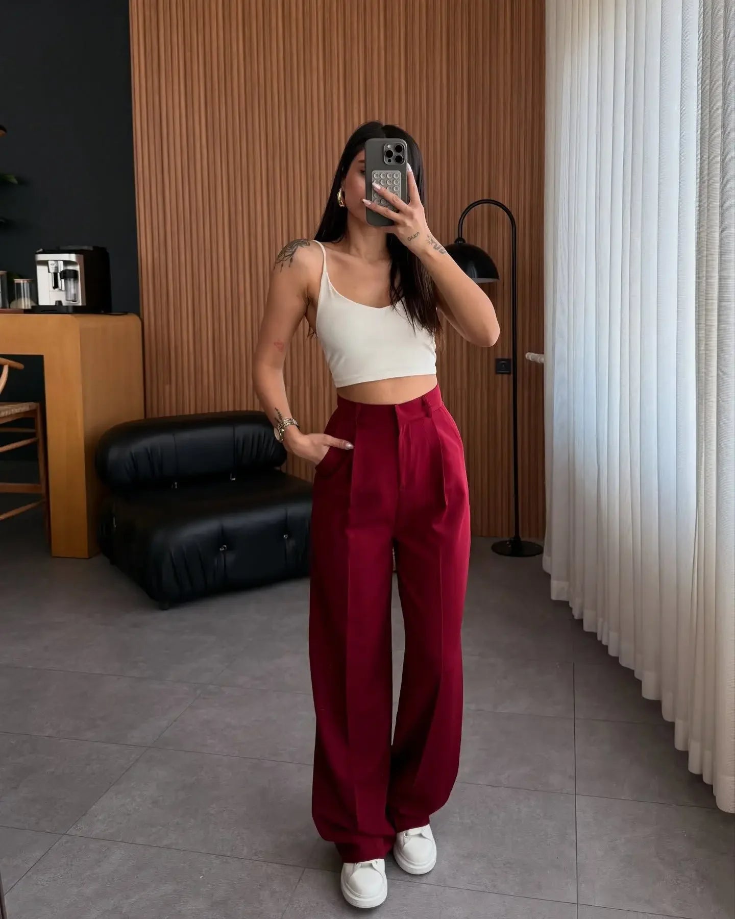 Pure Color Slim Pants – Versatile Everyday Fit - LunaKit.LTD