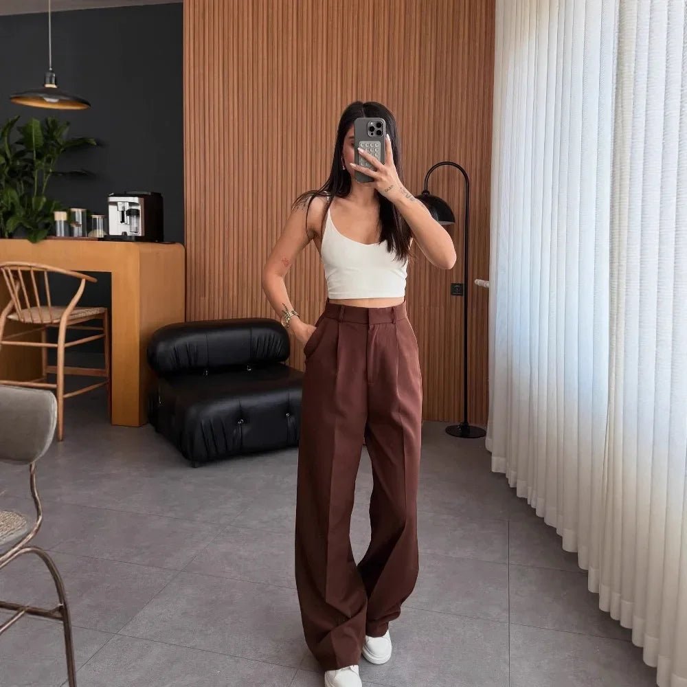 Pure Color Slim Pants – Versatile Everyday Fit - LunaKit.LTD