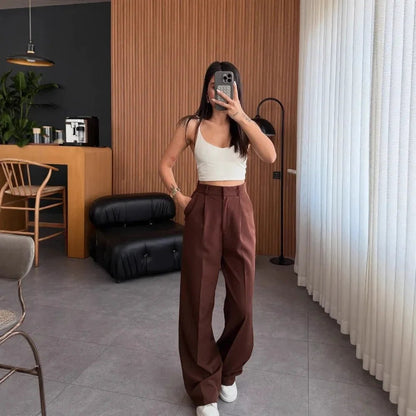 Pure Color Slim Pants – Versatile Everyday Fit - LunaKit.LTD