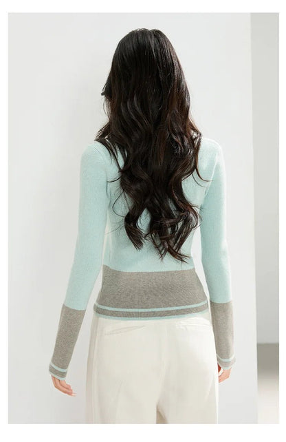 Slim Fit Knit Sweater – Minimal High - End Look - LunaKit.LTD