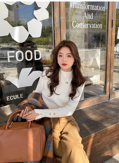 Slim Fit Pullover – Cozy Knit Street Style - LunaKit.LTD