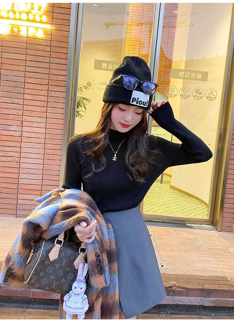 Slim Fit Pullover – Cozy Knit Street Style - LunaKit.LTD