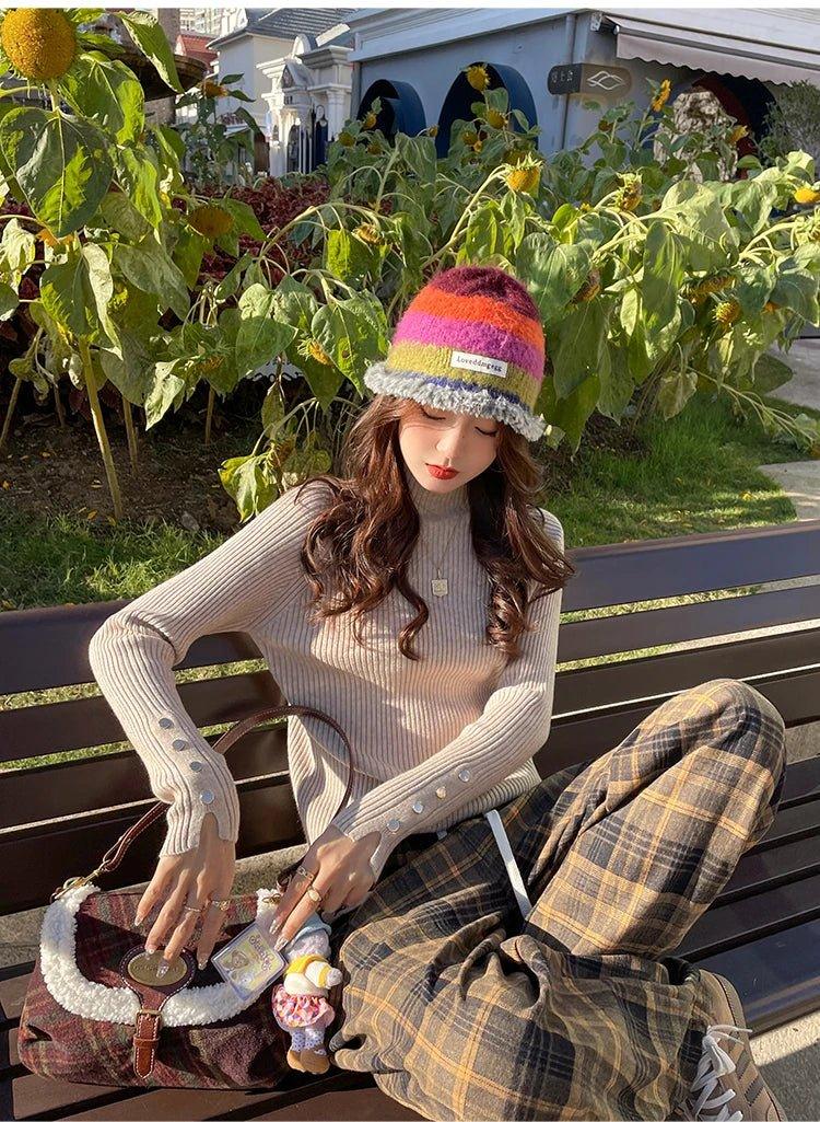 Slim Fit Pullover – Cozy Knit Street Style - LunaKit.LTD