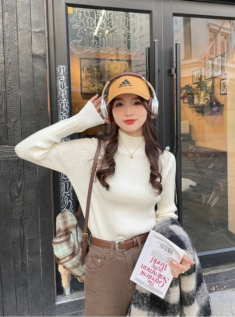 Slim Fit Pullover – Cozy Knit Street Style - LunaKit.LTD