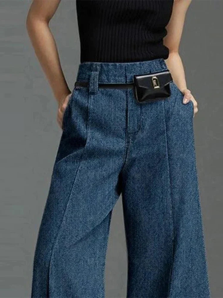 Straight - Leg High - Waist Pants – Casual Formal Blend - LunaKit.LTD