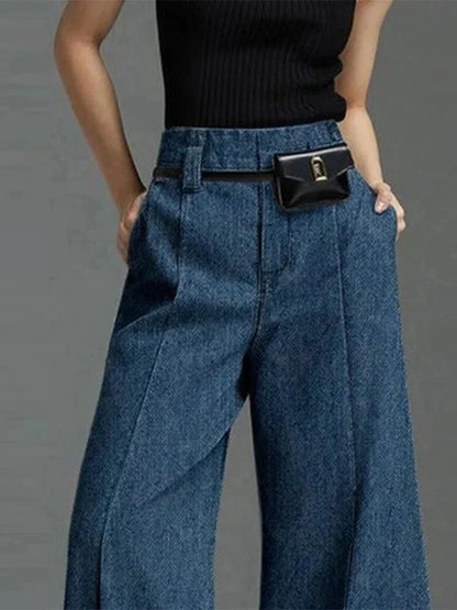 Straight - Leg High - Waist Pants – Casual Formal Blend - LunaKit.LTD