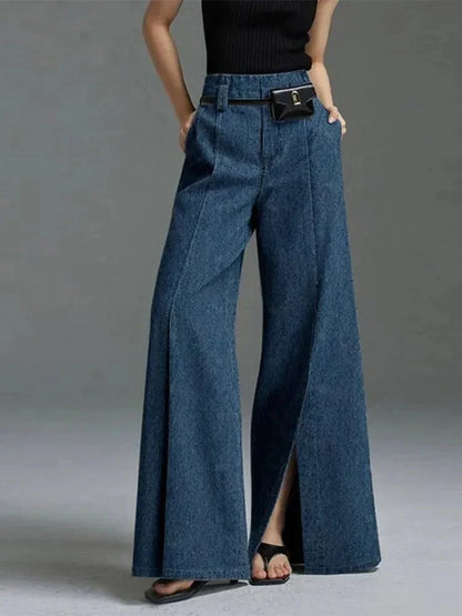 Straight - Leg High - Waist Pants – Casual Formal Blend - LunaKit.LTD