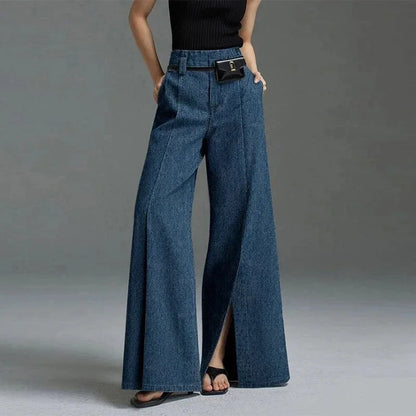Straight - Leg High - Waist Pants – Casual Formal Blend - LunaKit.LTD
