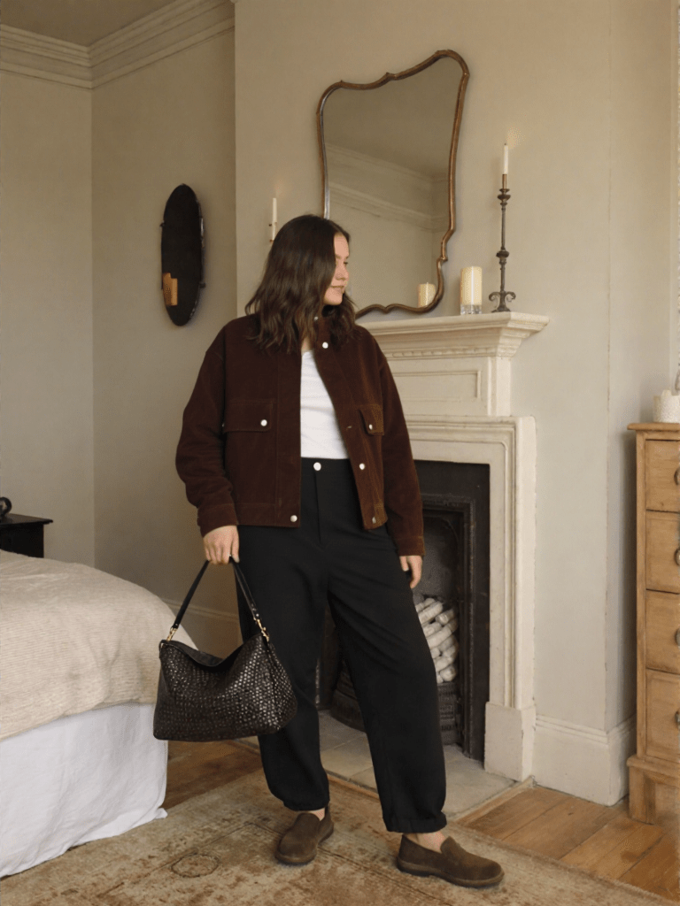 Suede Bomber Jacket – Minimal Button - Up Design - LunaKit.LTD