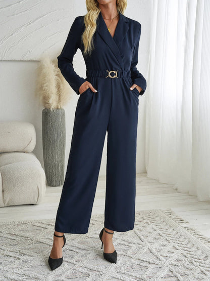 Tailored Jumpsuit – Chic Commuter One - Piece Style - LunaKit.LTD