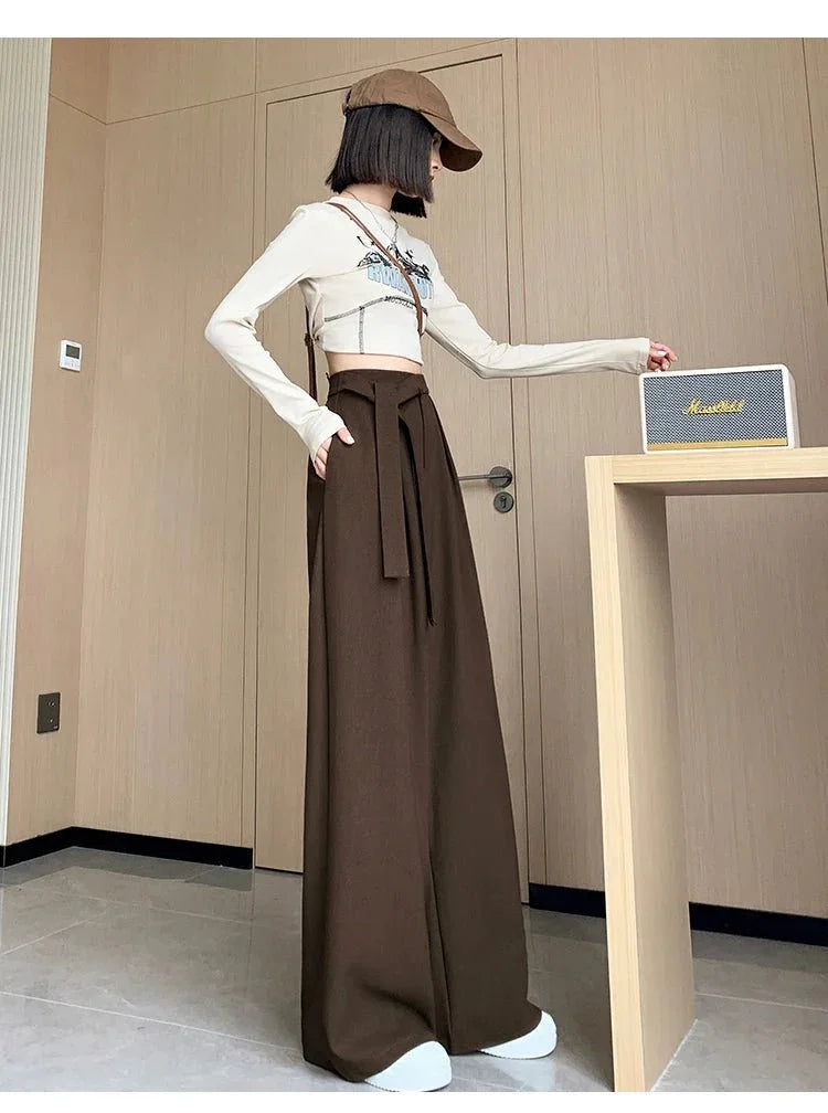 Thick Wide - Leg Trousers – Casual Straight Fit - LunaKit.LTD