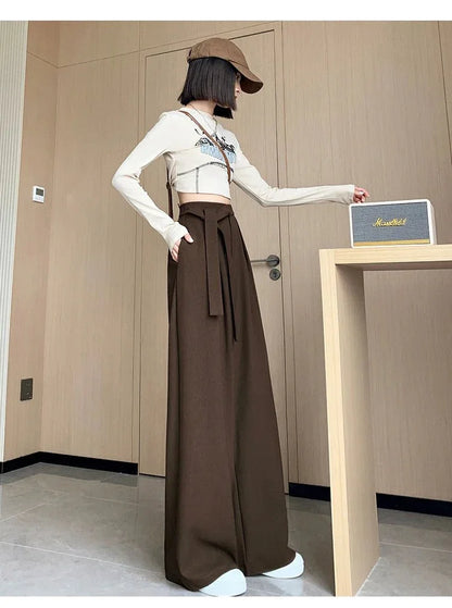 Thick Wide - Leg Trousers – Casual Straight Fit - LunaKit.LTD