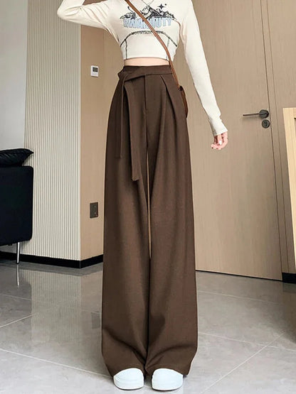 Thick Wide - Leg Trousers – Casual Straight Fit - LunaKit.LTD