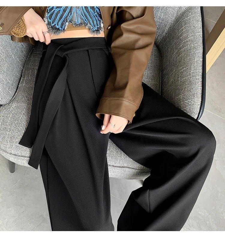 Thick Wide - Leg Trousers – Casual Straight Fit - LunaKit.LTD