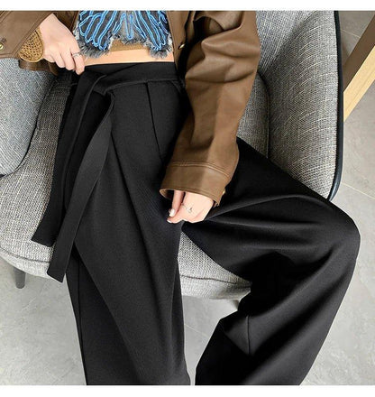 Thick Wide - Leg Trousers – Casual Straight Fit - LunaKit.LTD
