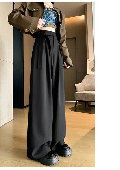Thick Wide - Leg Trousers – Casual Straight Fit - LunaKit.LTD