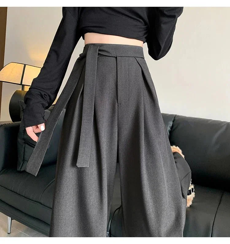 Thick Wide - Leg Trousers – Casual Straight Fit - LunaKit.LTD