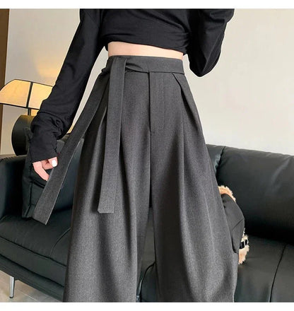 Thick Wide - Leg Trousers – Casual Straight Fit - LunaKit.LTD