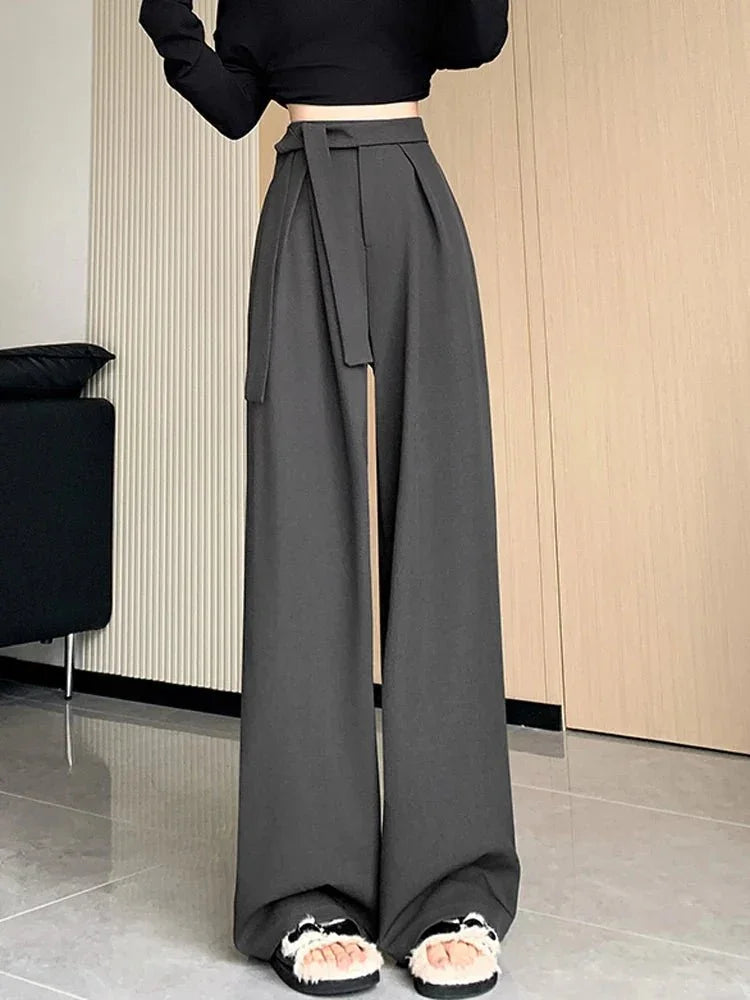 Thick Wide - Leg Trousers – Casual Straight Fit - LunaKit.LTD