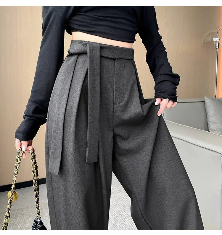 Thick Wide - Leg Trousers – Casual Straight Fit - LunaKit.LTD
