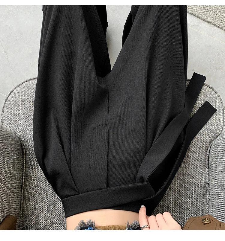 Thick Wide - Leg Trousers – Casual Straight Fit - LunaKit.LTD