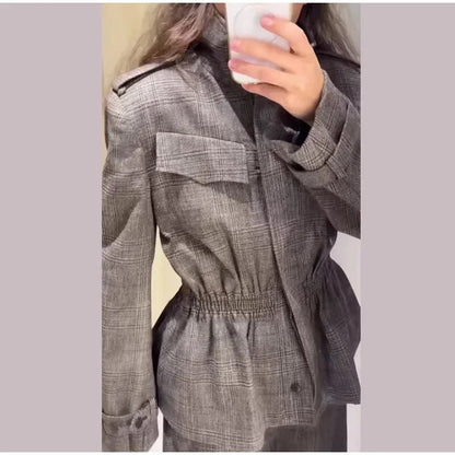 Velvet Two - Piece Suit – Tailored Blazer & Wide - Leg Pants - LunaKit.LTD