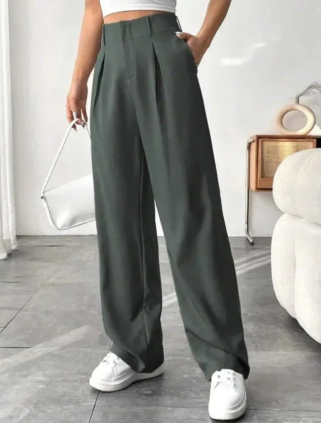 Versatile High - Waist Pants – Casual Flowing Fit - LunaKit.LTD