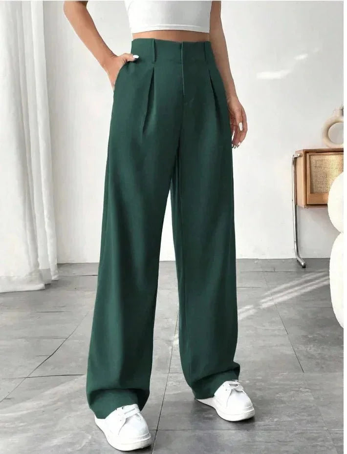 Versatile High - Waist Pants – Casual Flowing Fit - LunaKit.LTD