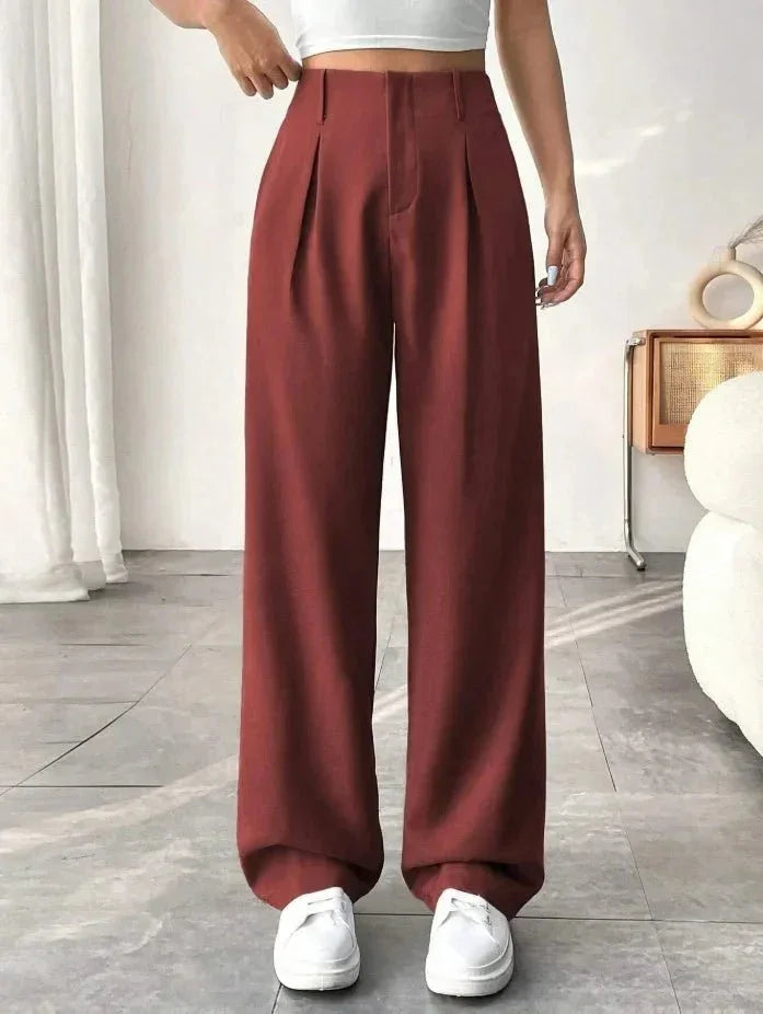 Versatile High - Waist Pants – Casual Flowing Fit - LunaKit.LTD