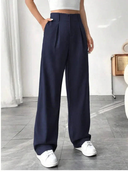 Versatile High - Waist Pants – Casual Flowing Fit - LunaKit.LTD