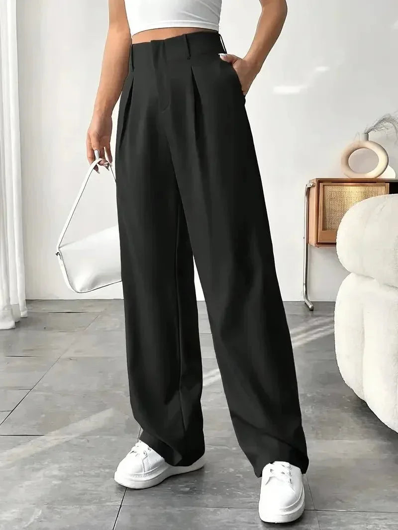 Versatile High - Waist Pants – Casual Flowing Fit - LunaKit.LTD