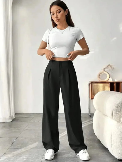 Versatile High - Waist Pants – Casual Flowing Fit - LunaKit.LTD