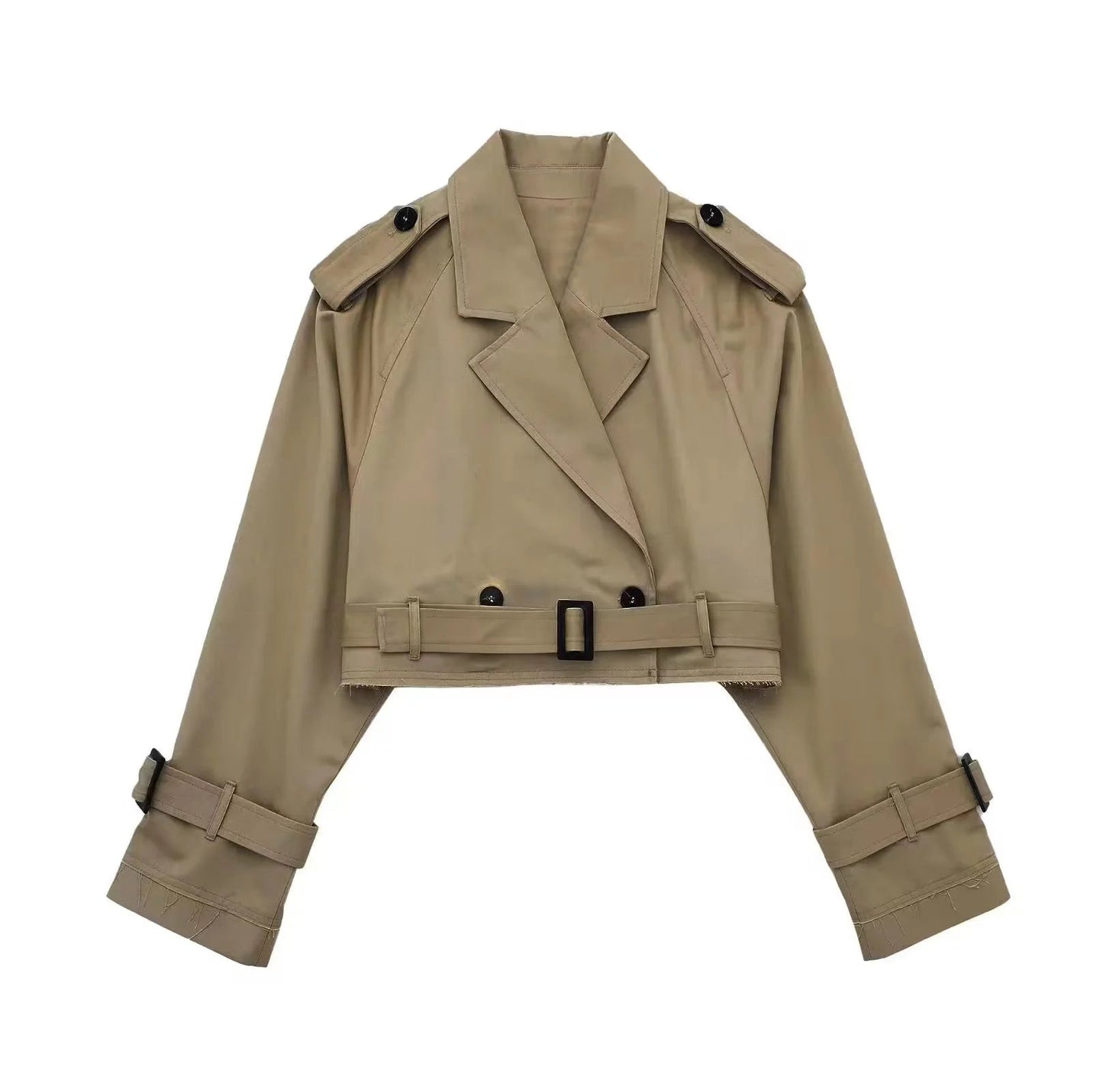 Vintage Double - Breasted Trench – Chic Streetwear Look - LunaKit.LTD