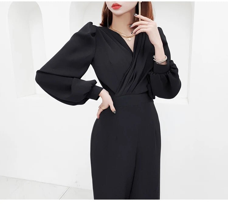 Wide - Leg Romper – Sophisticated Summer Style - LunaKit.LTD