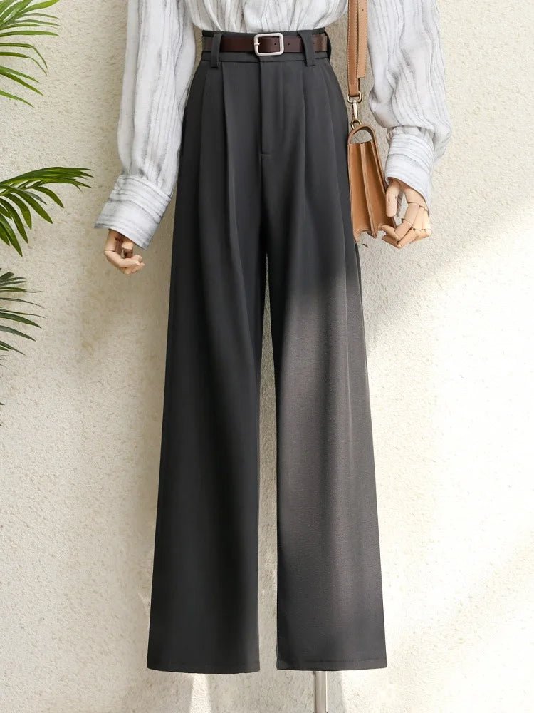 Wide - Leg Suit Pants – Modern High - Waist Style - LunaKit.LTD