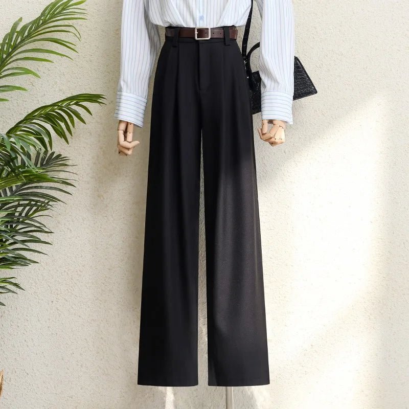 Wide - Leg Suit Pants – Modern High - Waist Style - LunaKit.LTD