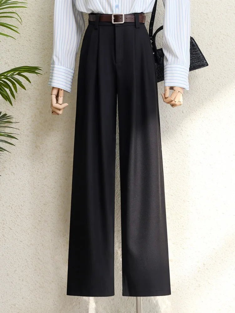 Wide - Leg Suit Pants – Modern High - Waist Style - LunaKit.LTD