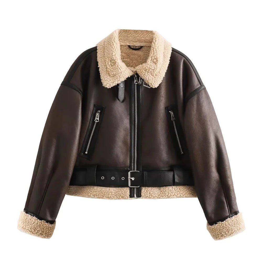 Winter Casual Fur - Collar Short Jacket - LunaKit.LTD